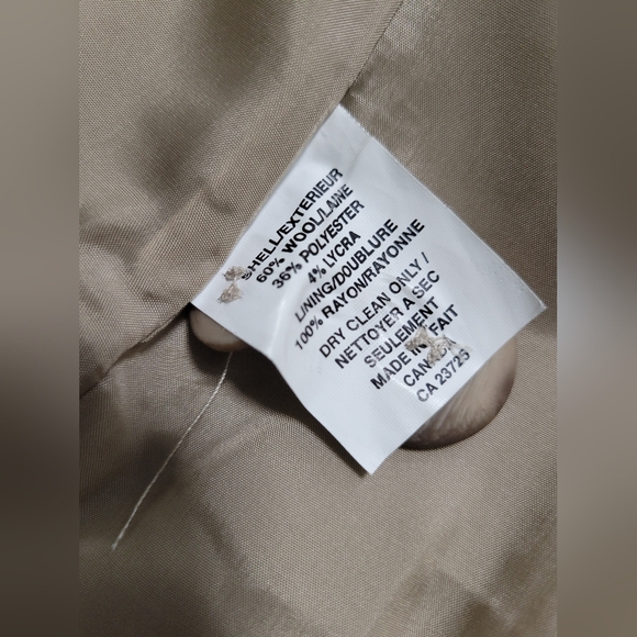 Ariztia Talula Babaton Suit. BEIGE Blazer Size XS, Pants Size 2. - Picture 5 of 5